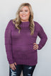 Cuddle Me Close Knitted Sweater- Purple