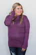 Cuddle Me Close Knitted Sweater- Purple