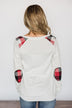 Tangled Up in Plaid Top- Ivory