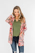 Making Promises Floral Cardigan- Dusty Rose