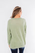 Another Day Long Sleeve Knit Sweater- Soft Green