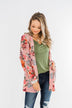 Making Promises Floral Cardigan- Dusty Rose