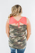 On The Hunt Back Bow Tank Top- Camo