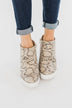 Sugar Glossy Wedges- Natural Snake Print