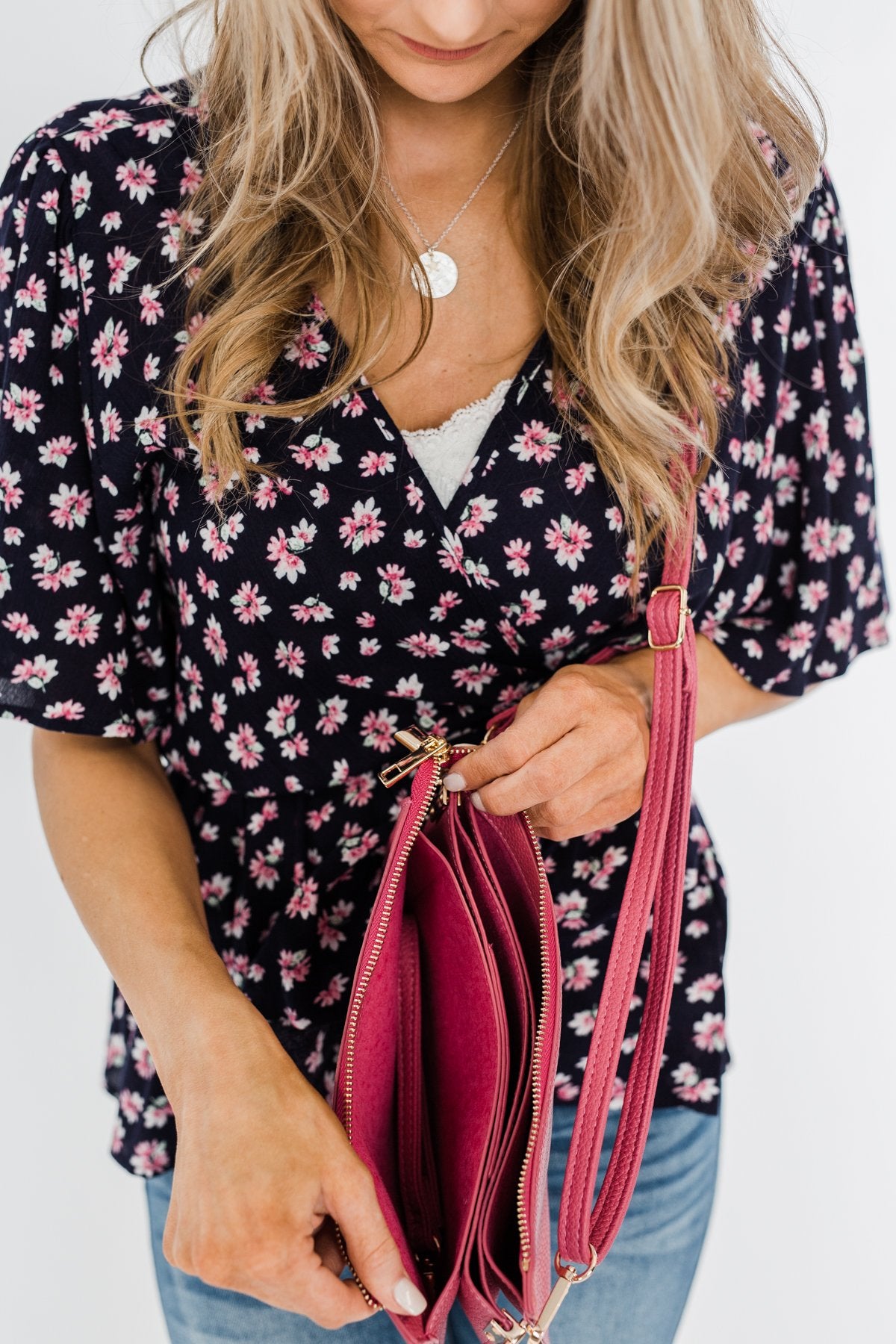 Suitable For You Clutch- Hot Pink