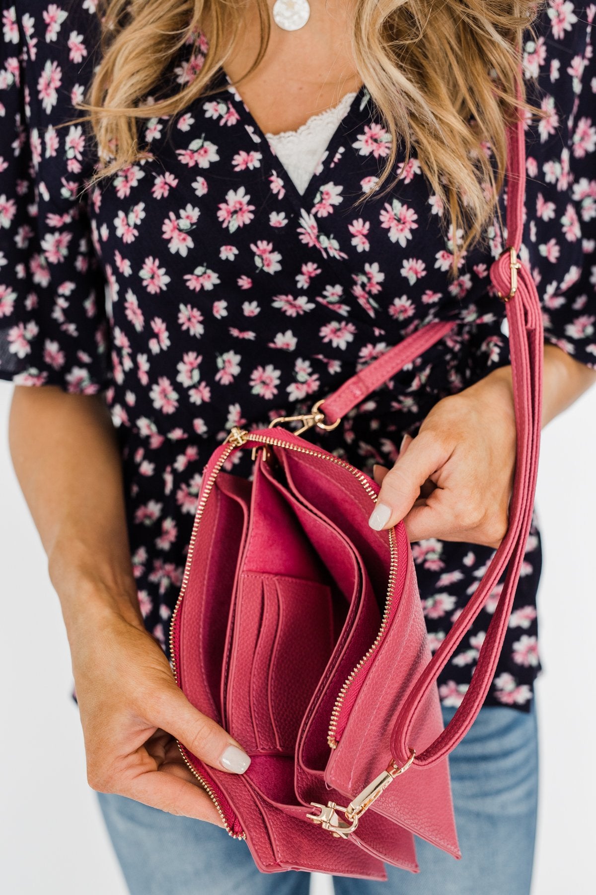 Suitable For You Clutch- Hot Pink