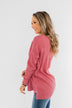Dream About Us Knit Sweater- Lipstick Pink