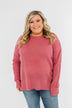 Dream About Us Knit Sweater- Lipstick Pink