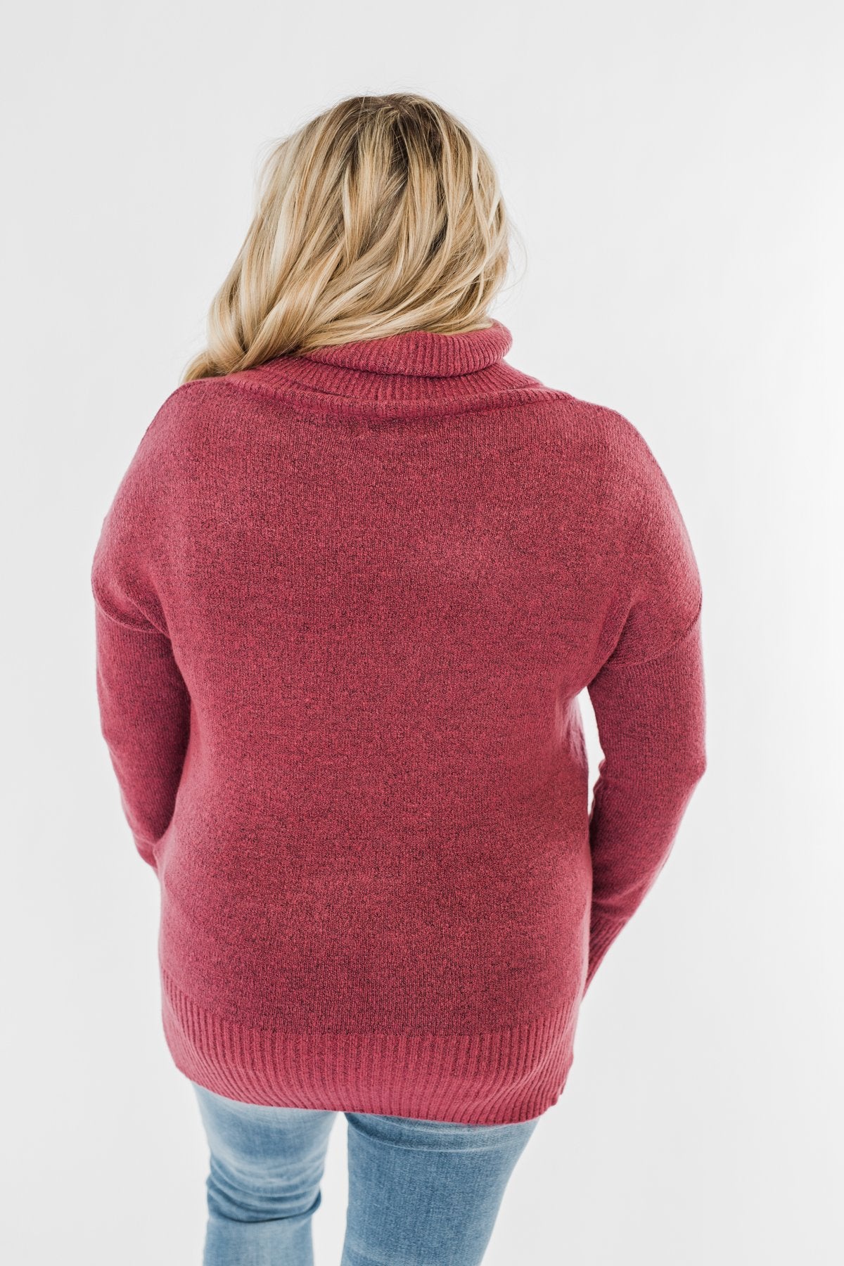 Counting Every Blessing Sweater- Dark Mauve Purple