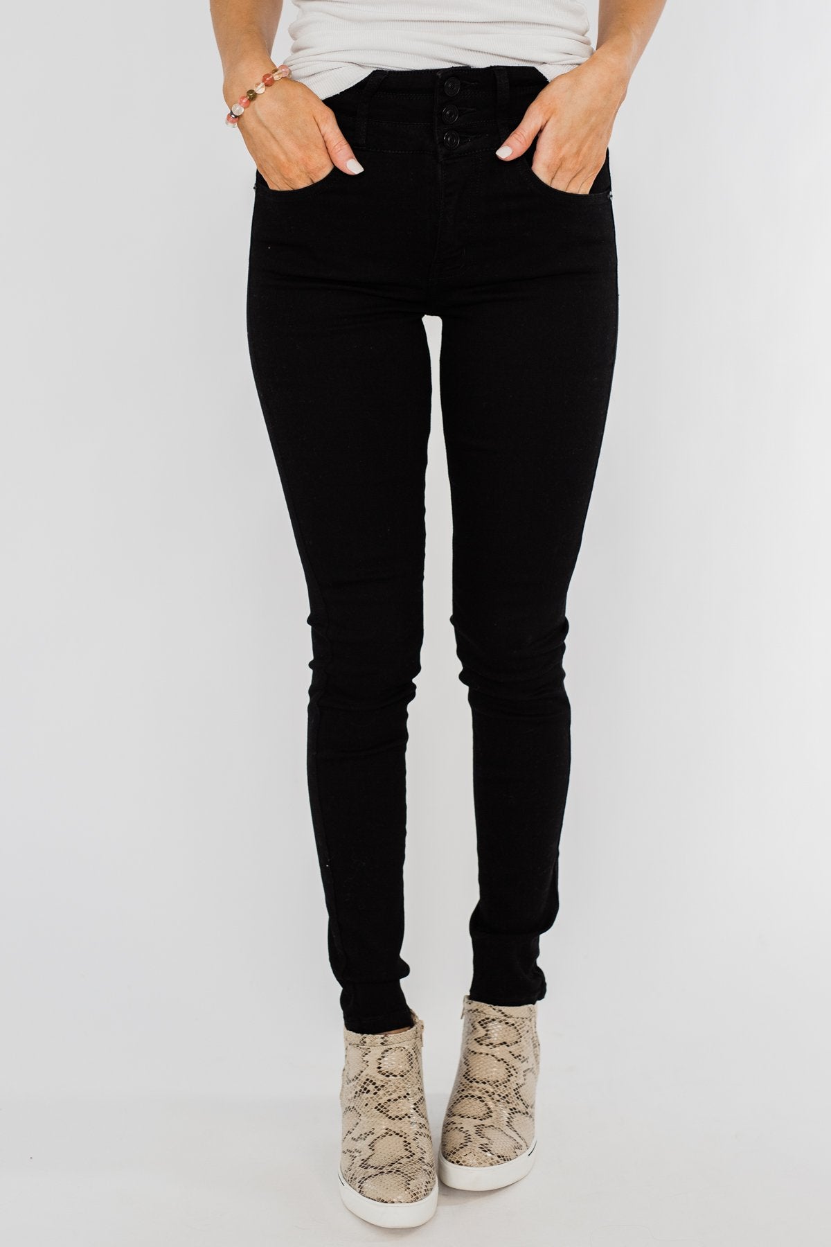 KanCan Non-Distressed Skinny Jeans- Lana Wash
