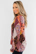 Stay Forever Printed Blouse- Purple Tones