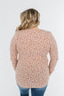 Time To Bloom Floral Henley Top- Taupe
