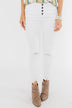 KanCan Raw Hem Distressed Jeans- Carly Wash