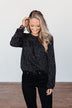 Head Over Heels Polka Dot Blouse- Black