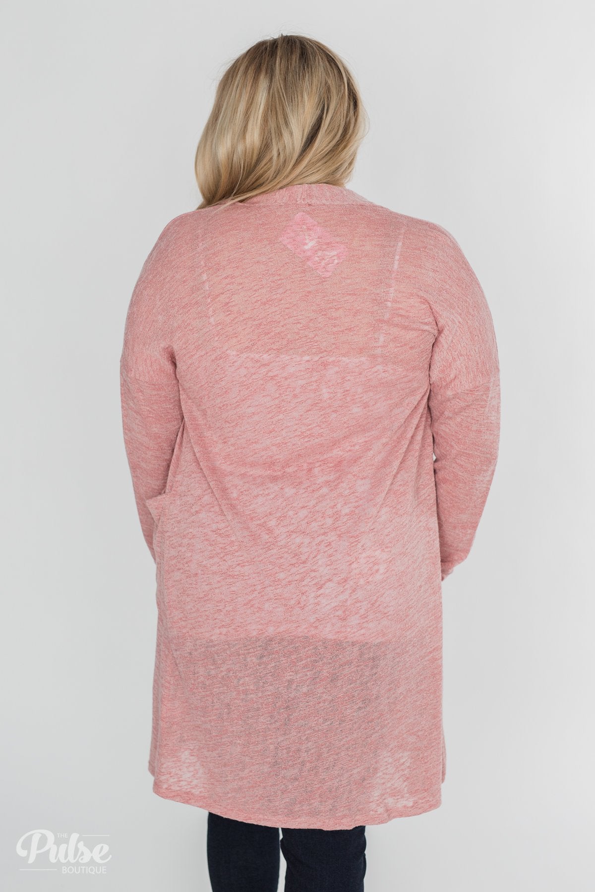 Long Way To Go Cardigan- Dusty Rose