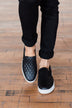 Soda Alone Slip On Sneakers- Black