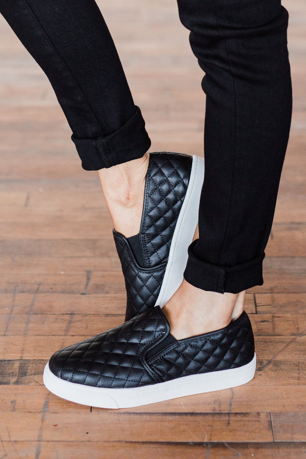 Soda Alone Slip On Sneakers- Black - Main Image