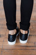 Soda Alone Slip On Sneakers- Black