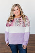 Some Kind Of Wonderful Aztec Top- Lavender & Pink