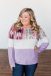 Some Kind Of Wonderful Aztec Top- Lavender & Pink