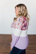 Some Kind Of Wonderful Aztec Top- Lavender & Pink