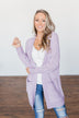 No Doubts Popcorn Cardigan- Lilac