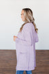 No Doubts Popcorn Cardigan- Lilac