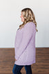No Doubts Popcorn Cardigan- Lilac