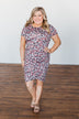 Show You Around Floral Dress- Pink & Purple Tones