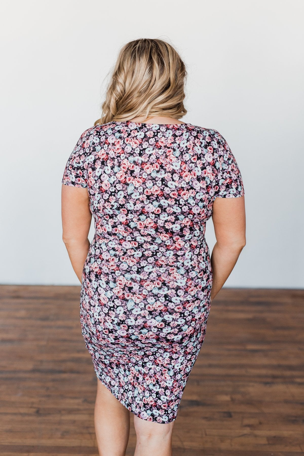 Show You Around Floral Dress- Pink & Purple Tones