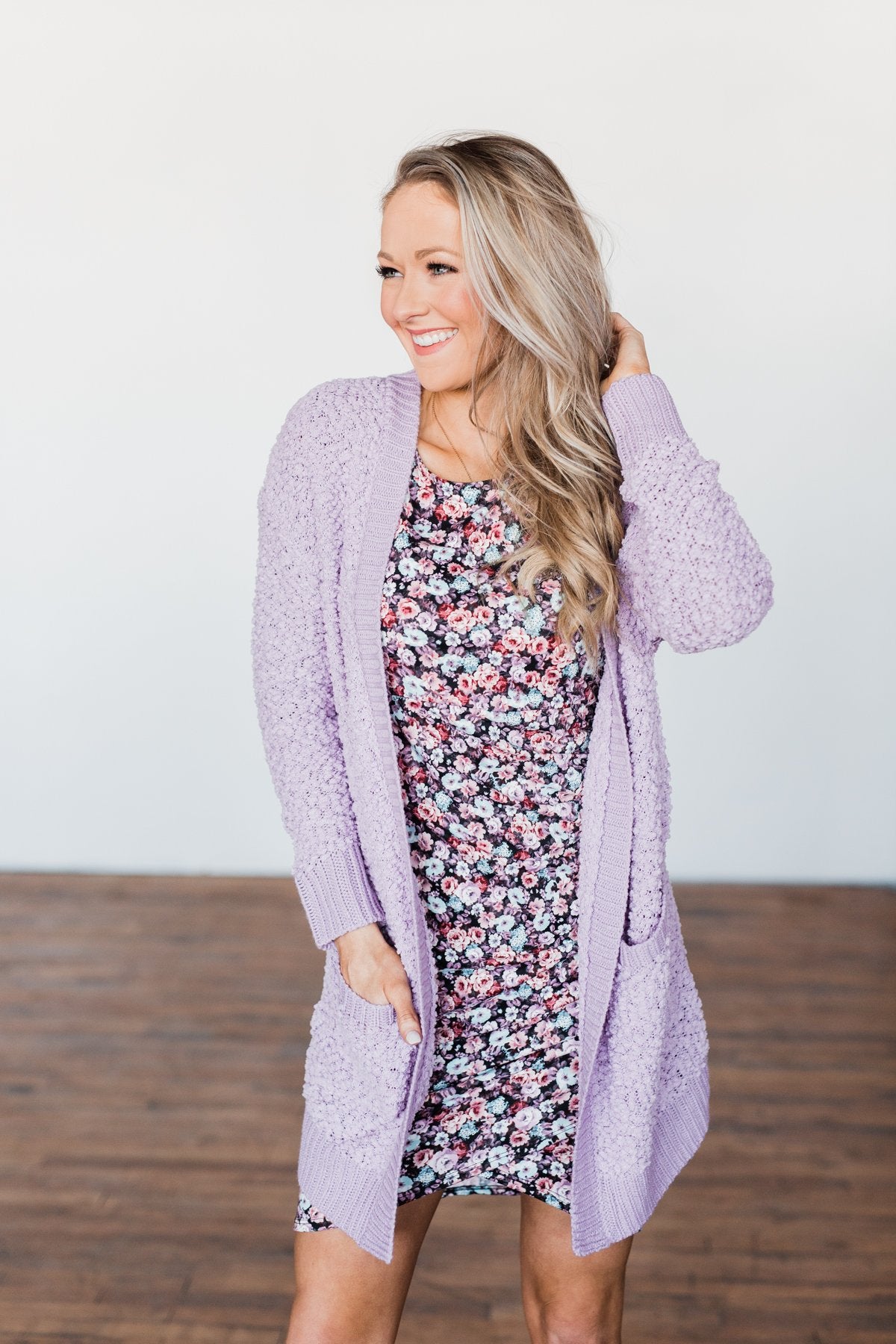 Show You Around Floral Dress- Pink & Purple Tones