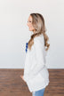 Light Weight Open Front Cardigan- Off White