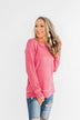 Beautiful Mornings Knitted Sweater- Bubblegum Pink