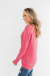 Beautiful Mornings Knitted Sweater- Bubblegum Pink
