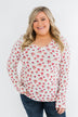 Sudden Bloom Floral V-Neck Top- Ivory