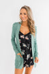 Light Weight Open Front Cardigan- Antique Teal