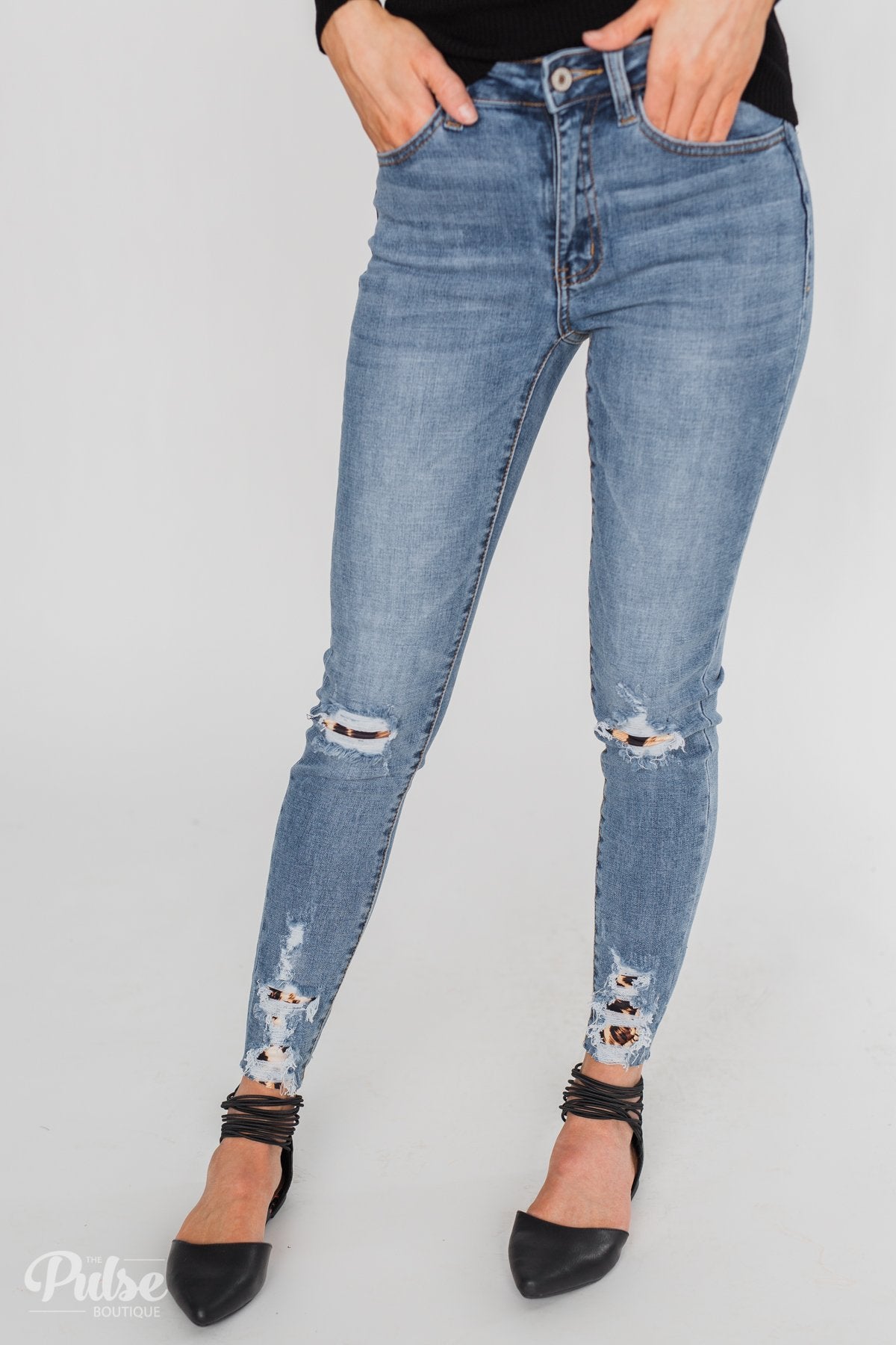 KanCan Jeans - Leopard Patch