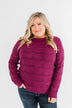 Royal Harmony Open Knit Sweater- Deep Magenta