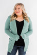 Light Weight Open Front Cardigan- Antique Teal