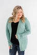 Light Weight Open Front Cardigan- Antique Teal
