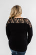 Hometown Dreamer Lace Pullover Top- Black