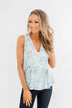 What She Wants Tie Tank Top- Light Blue