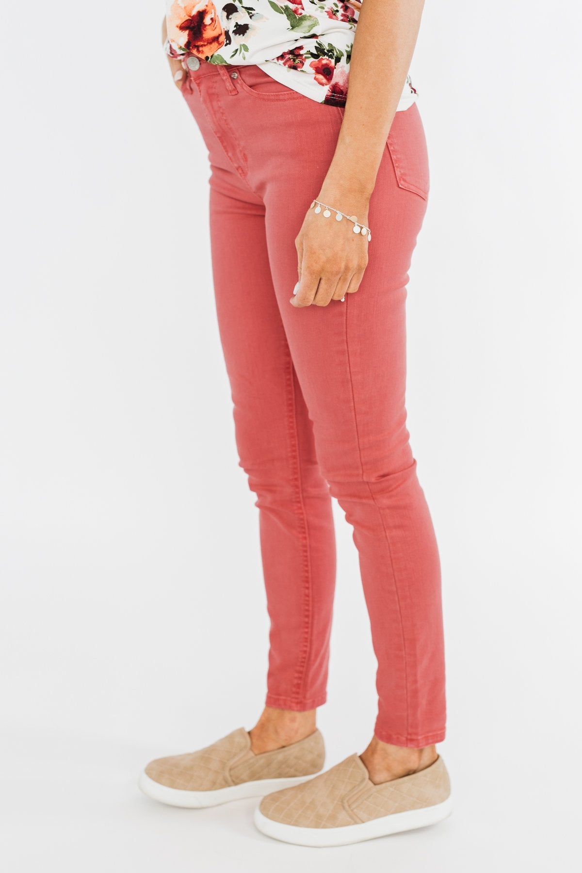 Celebrity Pink Skinny Jeans- Coral