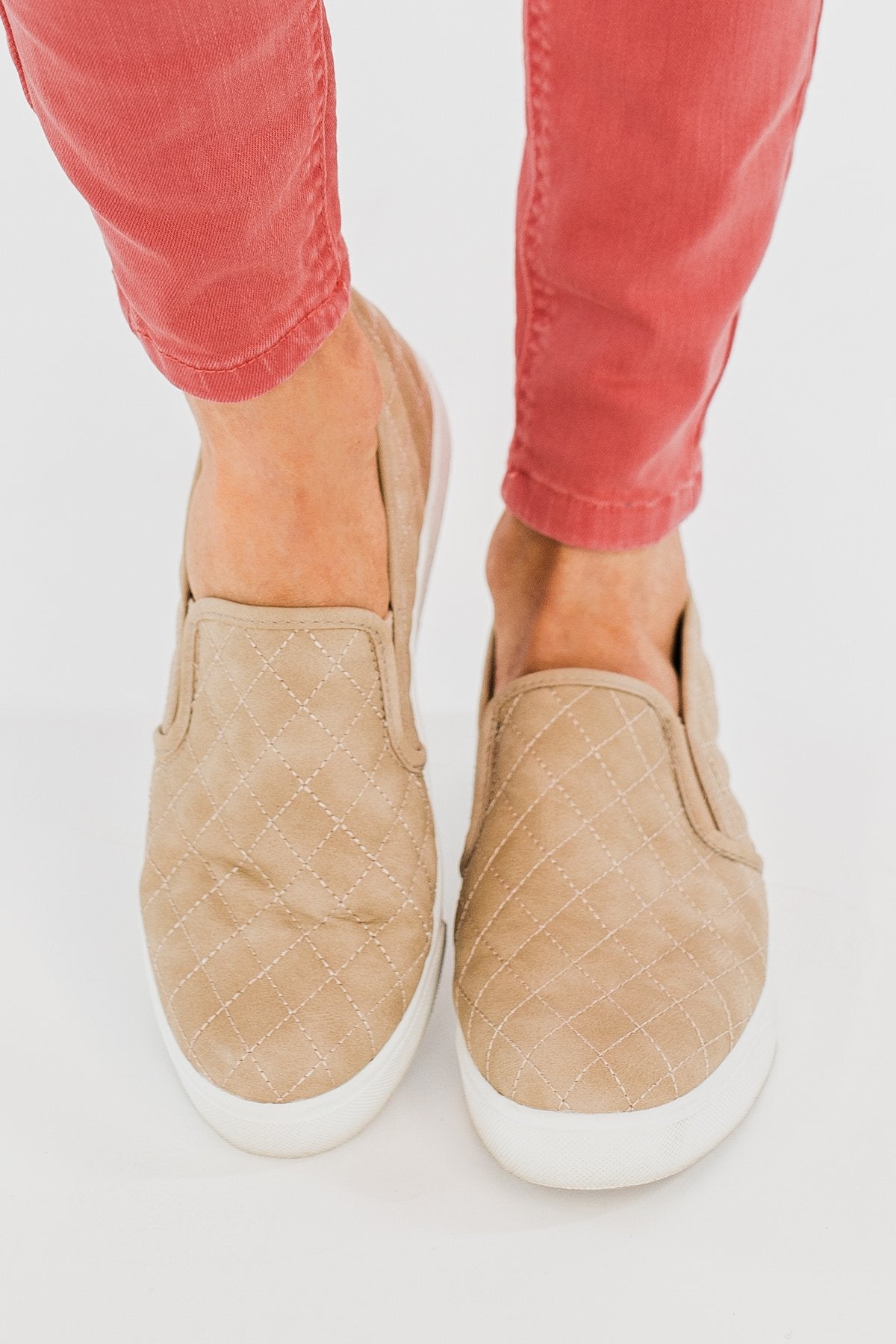 Soda Alone Slip On Sneakers- Taupe
