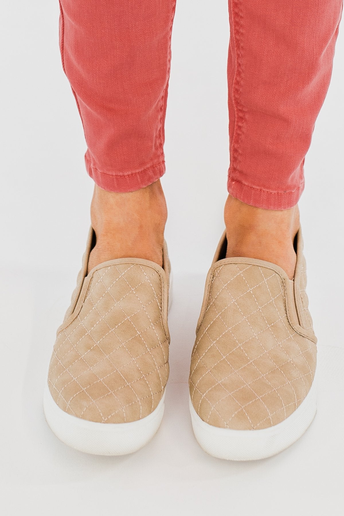 Soda Alone Slip On Sneakers- Taupe