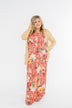 Floral Maxi Dress- Coral