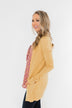 Light Weight Open Front Cardigan- Golden Yellow