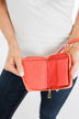 Wristlet Wallet- Deep Coral