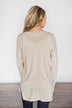 Simply Soft High Low Top~ Taupe