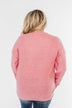 Another Day Long Sleeve Knit Sweater- Pink